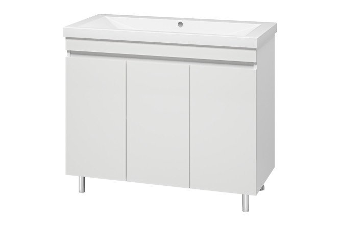 Изображение товара Тумба напольная Енисей 100 Э-Ени01100-0112Я 100 см, цвет каркаса белый, фасада белый