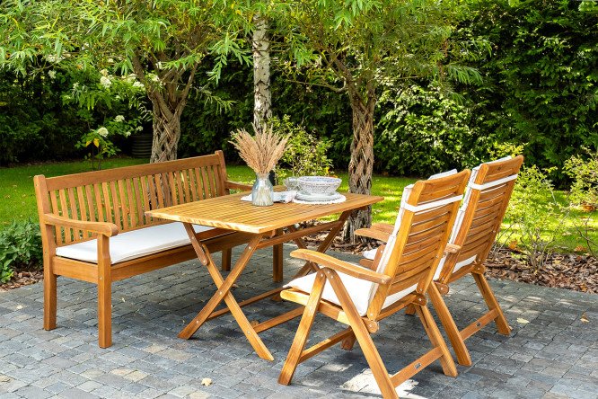 Изображение товара Комплект садовой мебели Karo стол и кресла прочные материалы