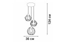 Люстра VITALUCE V4803-0/3S 9 кв.м., 36х124х36 см, E27