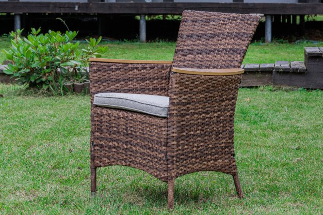 Изображение товара Кресло обеденное Amelia цвет каркаса коричневый, отделки коричневый