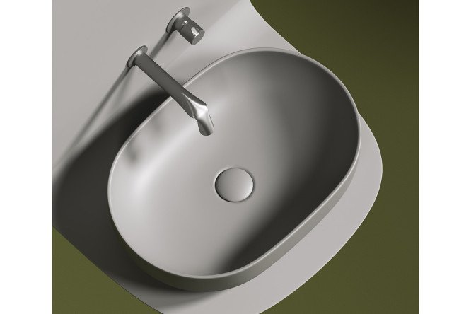 Умывальник накладной CERAMICANOVA Element CN6047MH 60х13.5х41.5 см