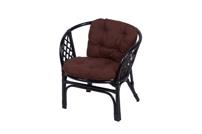 Изображение товара Кресло Багама 70х75х70 см венге коричневое мягкое комфортное