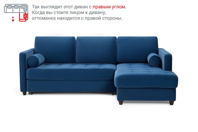 Фото 21 Угловой диван-кровать DREAMART Шеффилд с левым углом Фото 21 Угловой диван-кровать DREAMART Шеффилд с левым углом