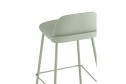 Стул полубарный Stool Group Mist 47х80х47 см, цвет сидушки серо-зелёный, ножек серо-зелёный