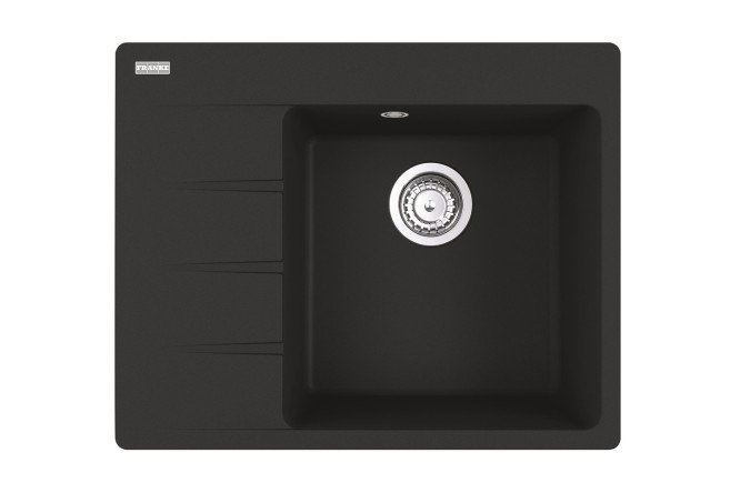 Изображение товара Врезная кухонная мойка FRANKE Maris с крылом 62х50х20 см Чёрный матовый