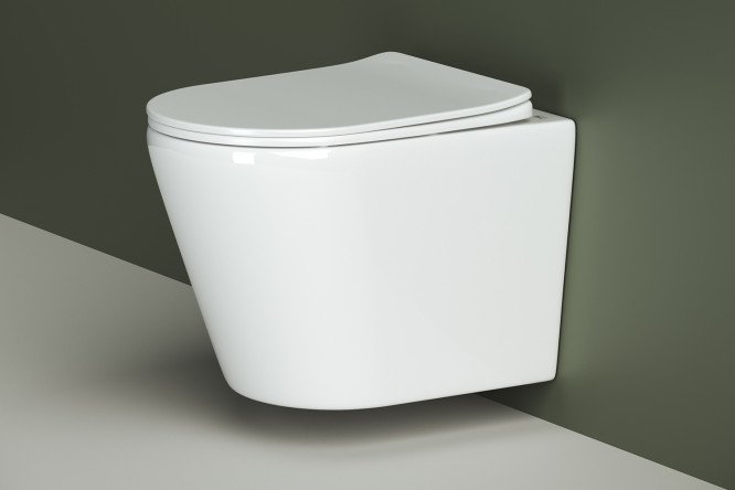 Унитаз подвесной CERAMICANOVA Highlight Rimless 36х35х52 см