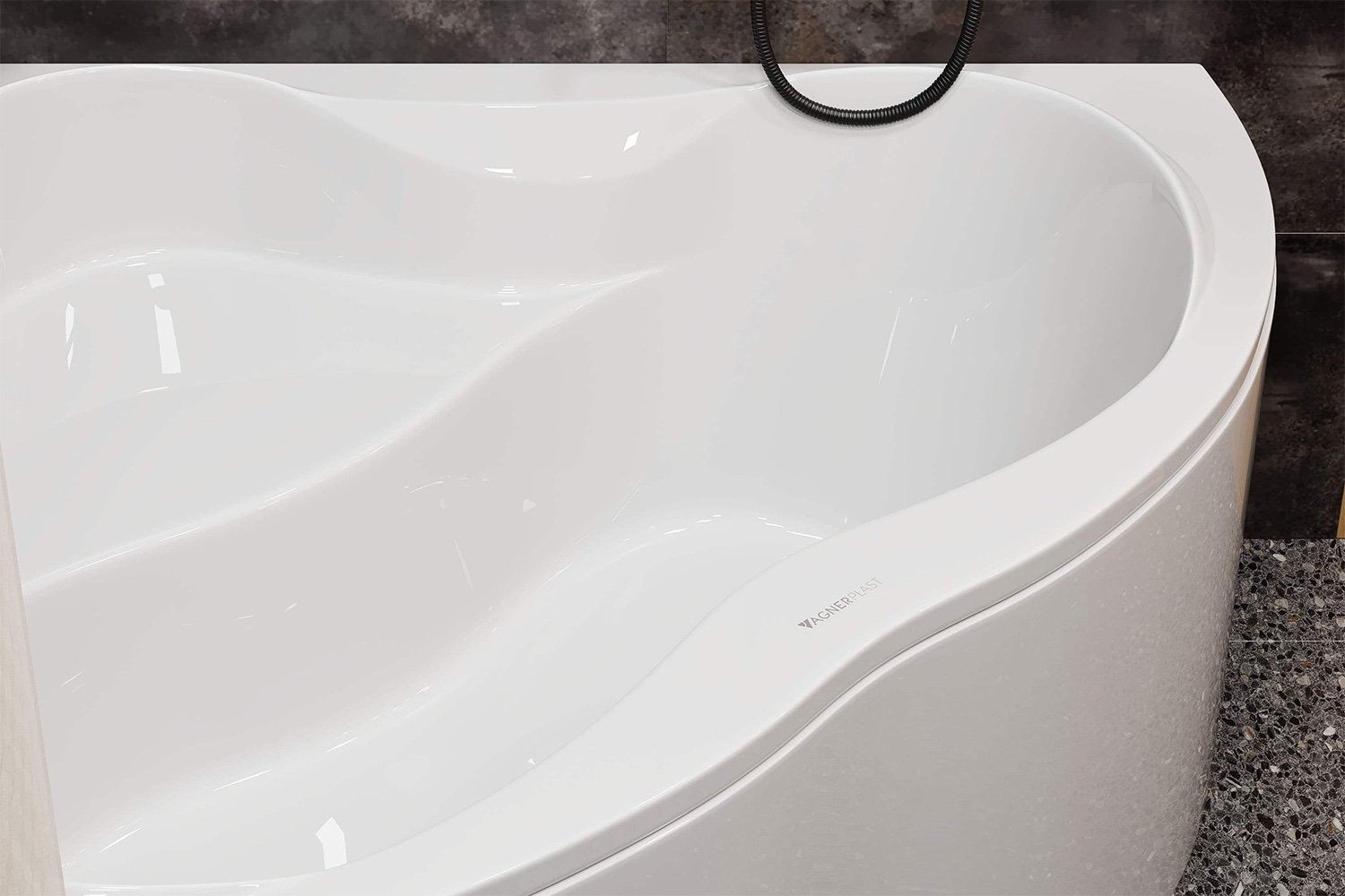 Ванна пристенная VAGNERPLAST Iris VPBA143IRI3X-04 143x143 см