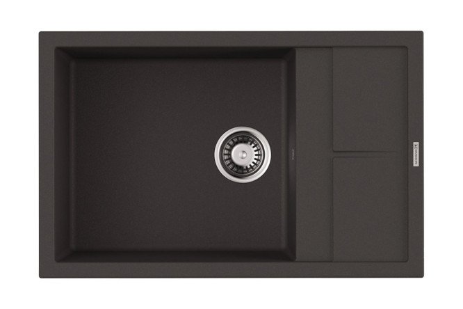 Изображение товара Врезная мойка с крылом OMOIKIRI Sumi 78-LB-ES 78x50x20 см арцермический материал