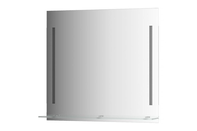 Изображение товара Настенное зеркало EVOFORM Ledline-S с LED-светильниками и полочкой 80x75 см