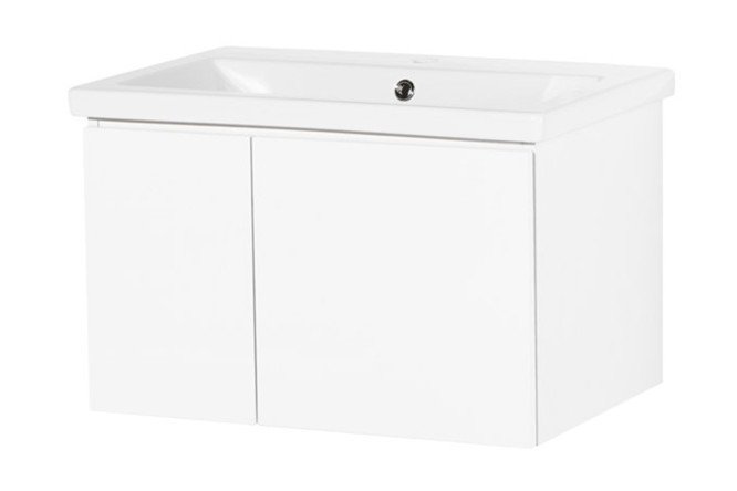 Изображение товара Тумба под умывальник АКВАЛЬ Марта 70.70.00.N 66.2 см, цвет каркаса белый, фасада белый