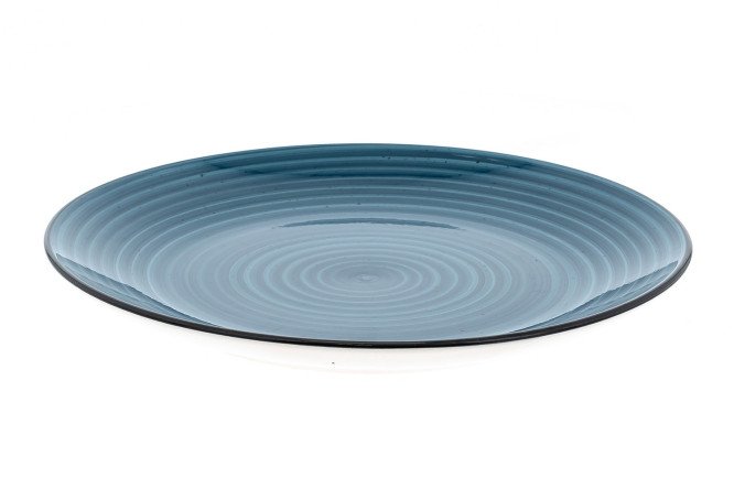 Изображение товара Мелкая керамическая тарелка Elrington Бриз Астер 26 см для сервировки и использования в микроволнов
