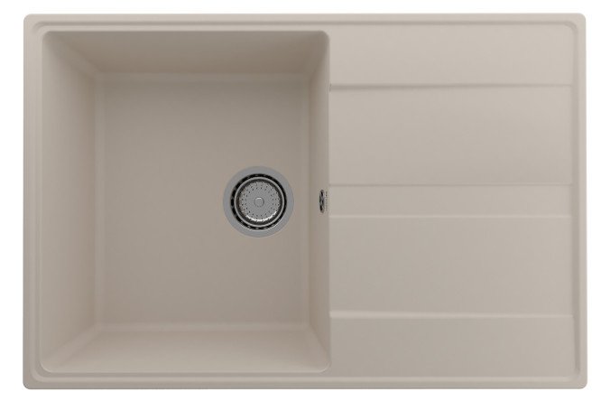 Изображение товара Мойка ULGRAN Quartz Prima 750-02 с крылом 50х75 см кварцевый композит