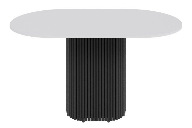 Изображение товара Стол GENGLASS Trubis oval с трубчатым подстольем 140х75х80 см