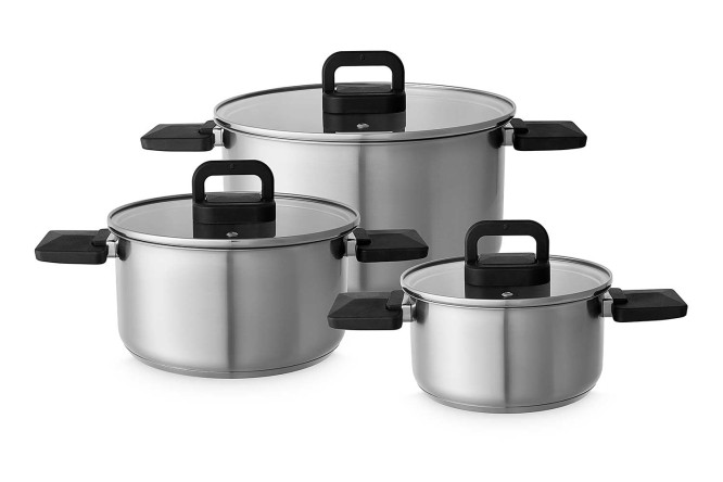Изображение товара Набор посуды HOFF Compact со складными ручками 6 предм. Изображение товара Набор посуды HOFF Compact со складными ручками 6 предм.