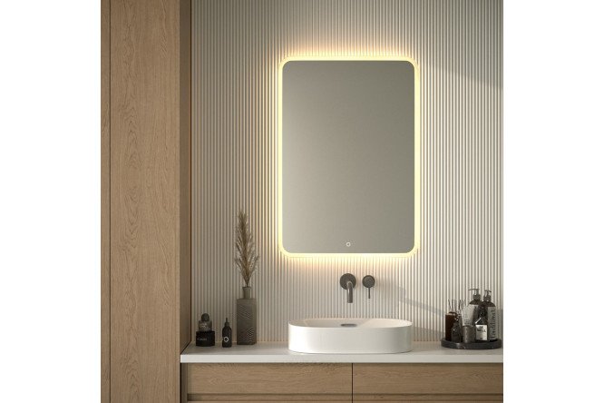 Зеркало с подсветкой DEFESTO Lume DF 3819S с матированием 70х100 см