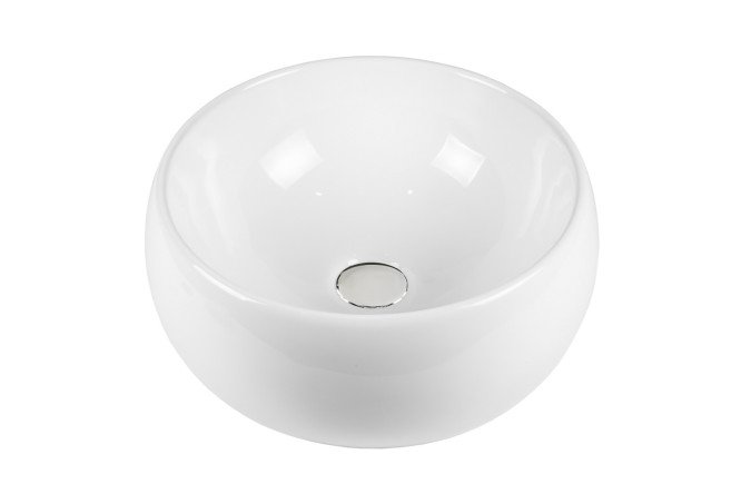 Изображение товара Накладная раковина BOND Circle S52-390 40х15,5х40 см белый глянец