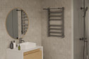 Полотенцесушитель MELODIA Moderno Shelf ferrum П8 50х80 см