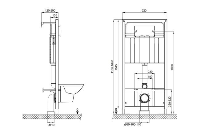 Фото 4 Инсталляция BETTOSERB Sava fix slim SET40006458