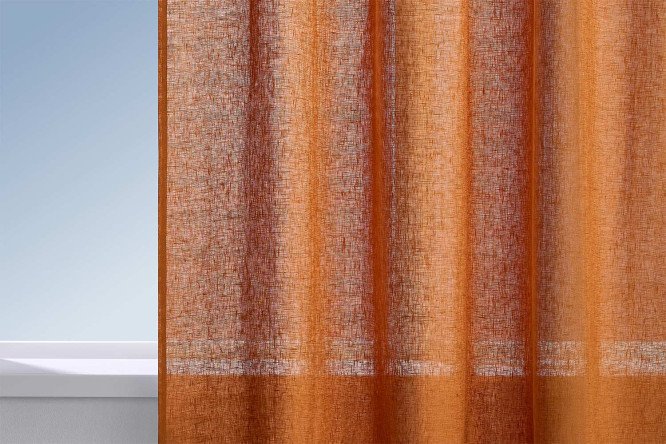Изображение товара Штора HOFF Батик 145х300 см, 1 шт., цвет терракотовый
