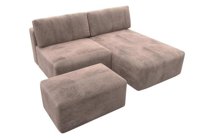 Изображение товара Угловой диван-кровать Лига 060 модульный с пуфом для комфортного отдыха