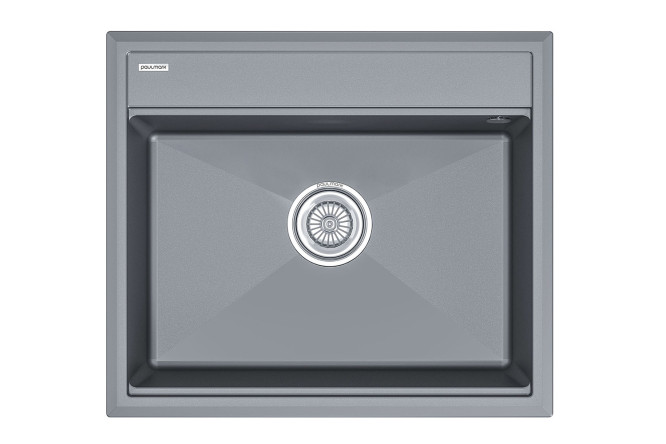 Изображение товара Врезная мойка для кухни PAULMARK Stepia 590 кварцевый композит 59х51х19 см