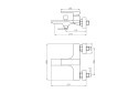 Смеситель для ванны ORANGE Lutz M04-100
