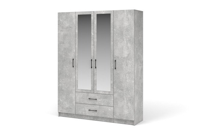 Изображение товара Шкаф с зеркалом Чикаго 4 двери и 2 ящика