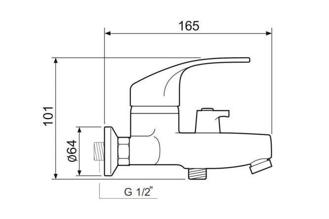 Смеситель для ванны РМС SL85 009E