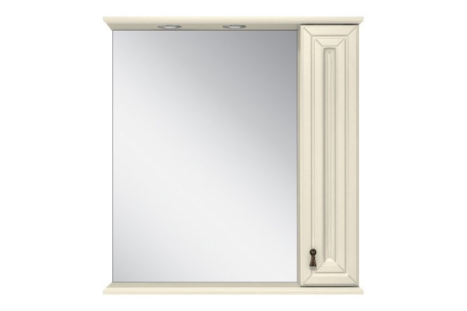 Изображение товара Зеркало-шкаф Лувр 65 П-Лвр03065-1014П с LED-подсветкой 65х80 см правый