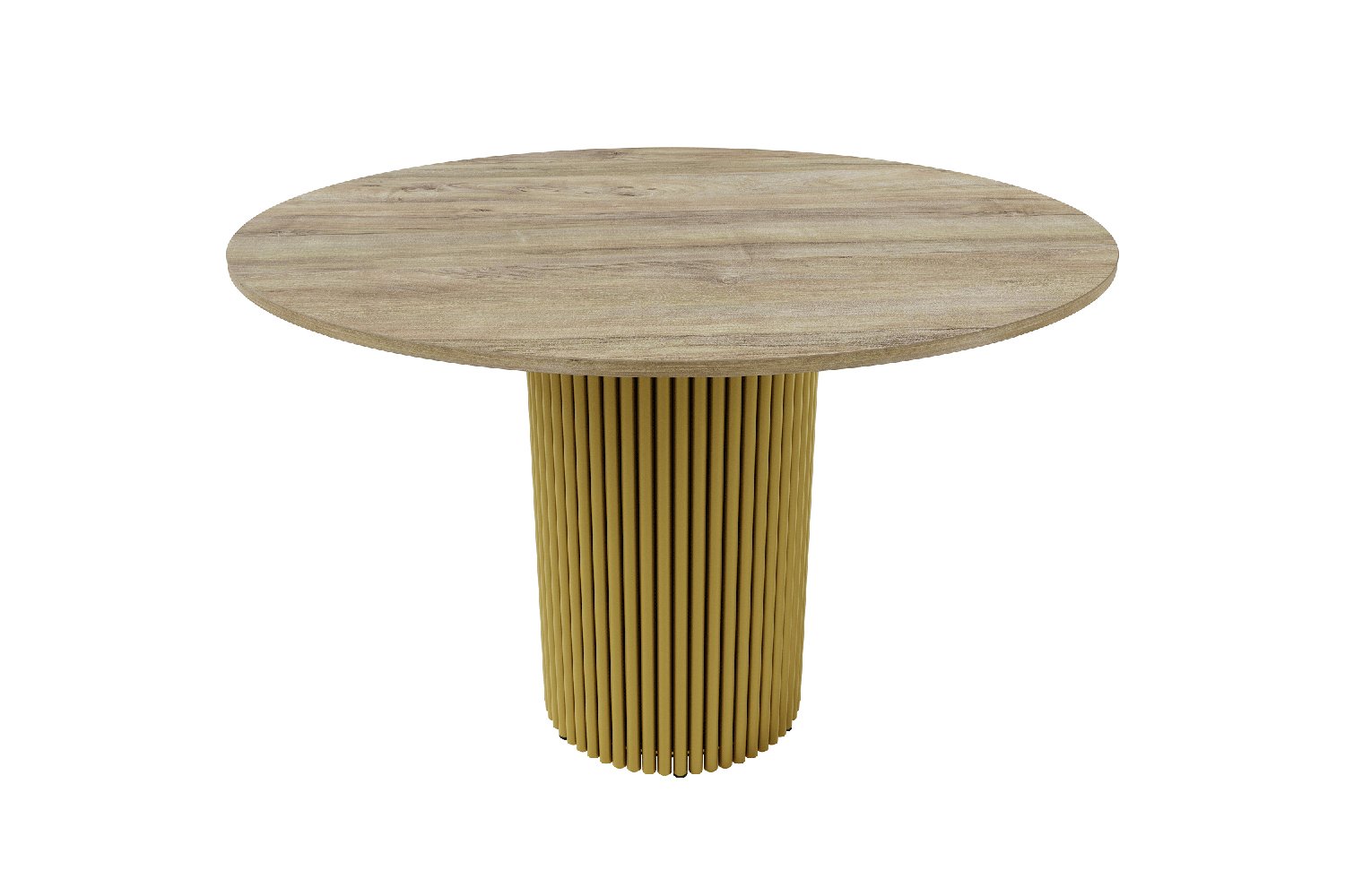 Стол GENGLASS Trubis Wood с трубчатым подстольем 120х75х120 см
