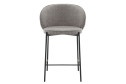 Стул барный Stool Group Тисдейл 56х94.5х56 см, цвет обивки серый, ножек чёрный
