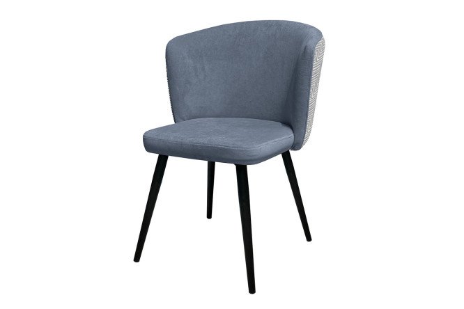 Изображение товара Стул Dallas с велюровой обивкой и металлическими ножками, прочный и стильный