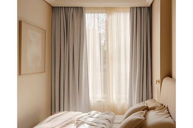 Изображение товара Комплект штор Канвас 150х270 см 2 шт. цвет тауп