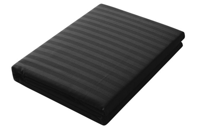 Пододеяльник Stripe Premium Black Страйп-сатин 180х215 см, 2 спальный