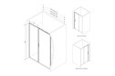 Дверь душевая в нишу AM.PM Gem W90G-150-1-195BM