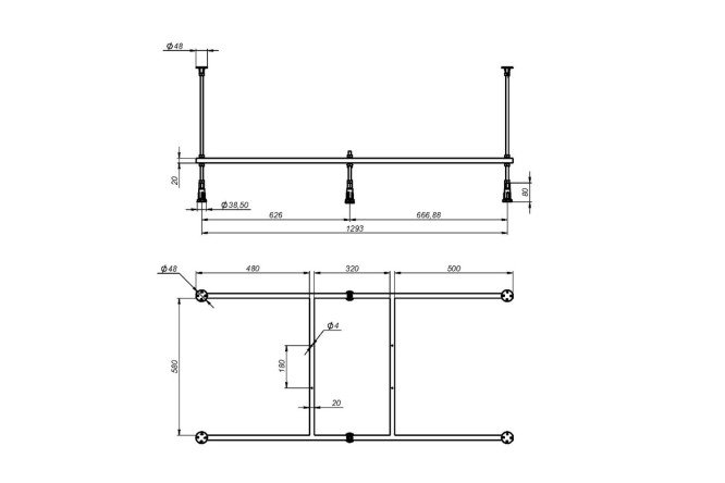 Каркас для ванны AM.PM X-Joy W00A-140-070W-R универсальный 134х58.7х62 см