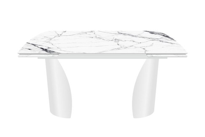 Изображение товара Раздвижной стол Bergamo 160х77х85 см со стеклом и МДФ