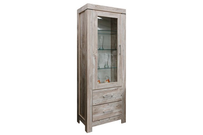 Изображение товара Шкаф с подсветкой Гранде Дуб Юкон 68х200,2х42 см стильный и практичный