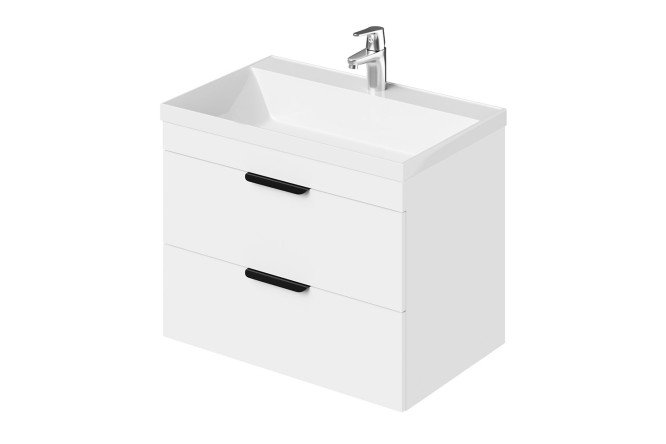 Изображение товара Тумба подвесная Alta 70 69.9 см, цвет каркаса белый скандинавский, фасада белый скандинавский