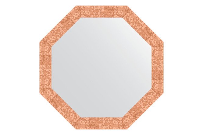 Изображение товара Настенное зеркало в багетной раме EVOFORM Octagon 73x73 см медь