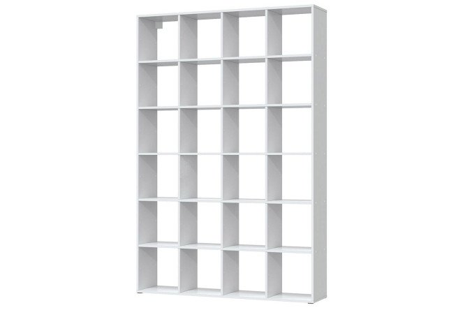Изображение товара Стеллаж 24 секции Bricks из ЛДСП, белый, 135,4х202х30 см