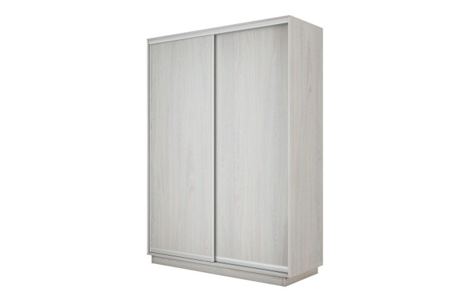 Изображение товара 2-дверный шкаф-купе Slide-2 v.2 140x220x60 см Ясень анкор светлый/серебро