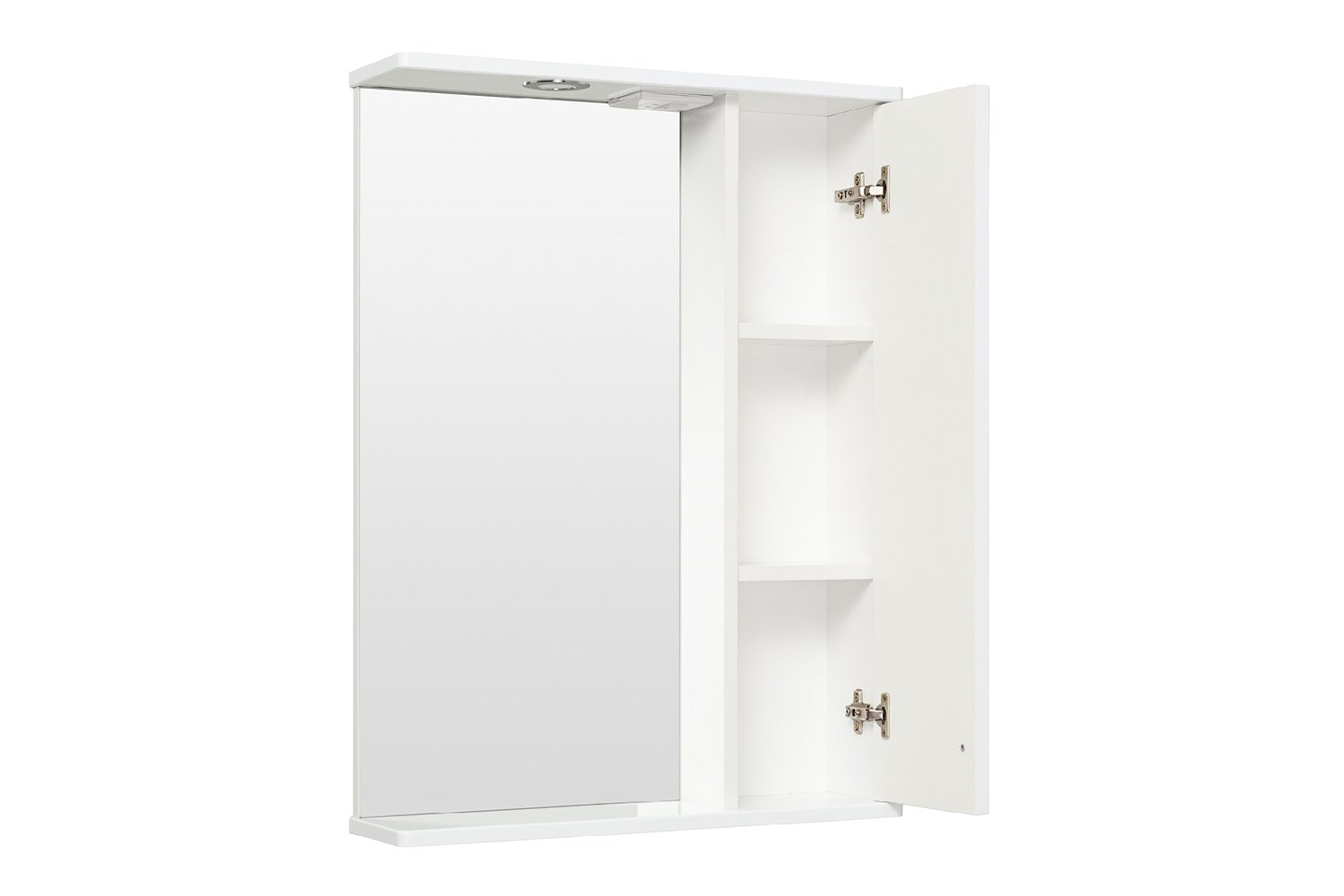Белый зеркальный шкаф олеандр 2 650 с