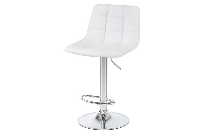 Изображение товара Стул барный DOBRIN Tailor белый хромированный