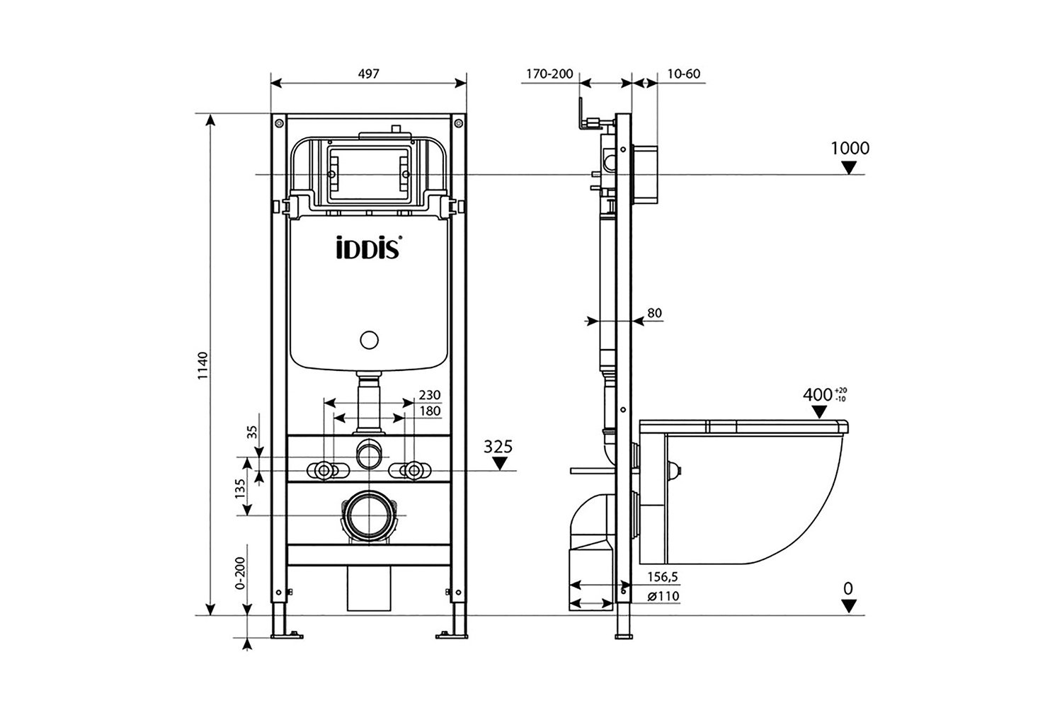 Инсталляция рамная IDDIS Profix