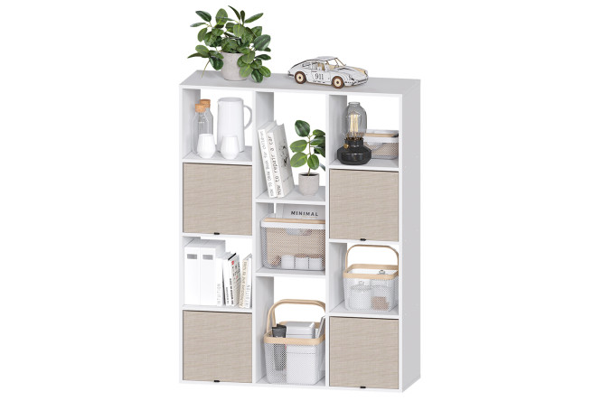 Изображение товара Стеллаж СТ 143Б белый из ЛДСП для хранения вещей