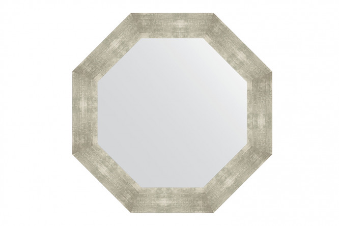 Изображение товара Настенное зеркало в багетной раме EVOFORM Octagon 71х71 см алюминий