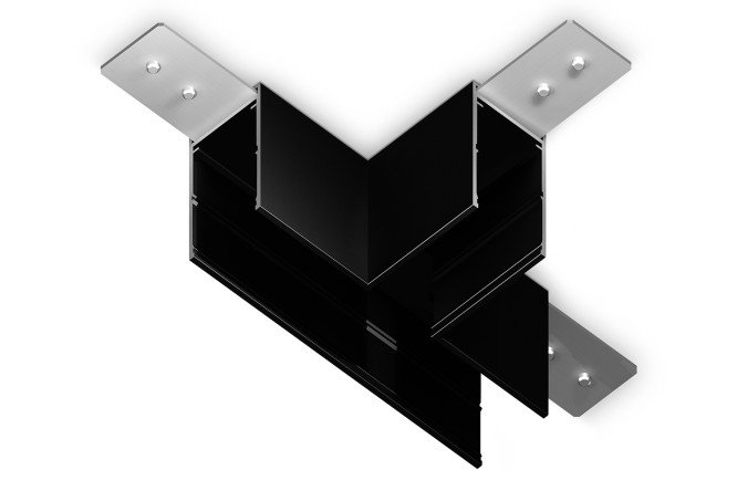 Изображение товара Т-образный коннектор AMBRELLA LIGHT для Track System магнитный 220V алюминий черный