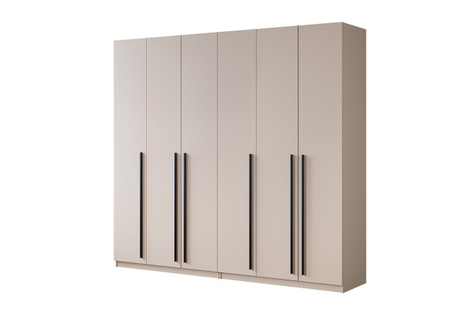 Изображение товара Шкаф София 6-дверный в цвете кашемир - стильное и вместительное решение