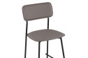 Стул барный Stool Group Mikkie 43х92х49.5 см, цвет обивки серый, ножек чёрный
